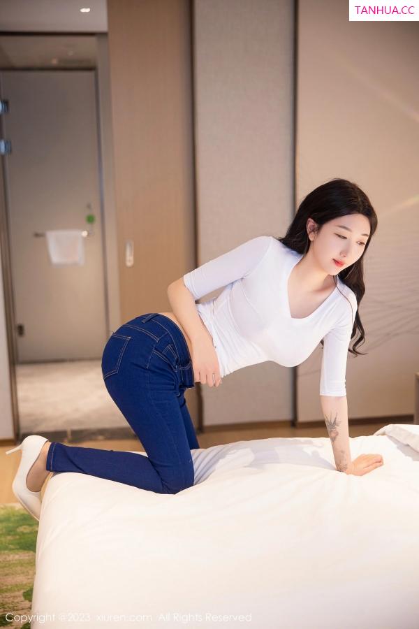 江真真  [XiuRen]高清写真图 2023.04.13 No.6570 江真真 牛仔裤美臀第47张图片